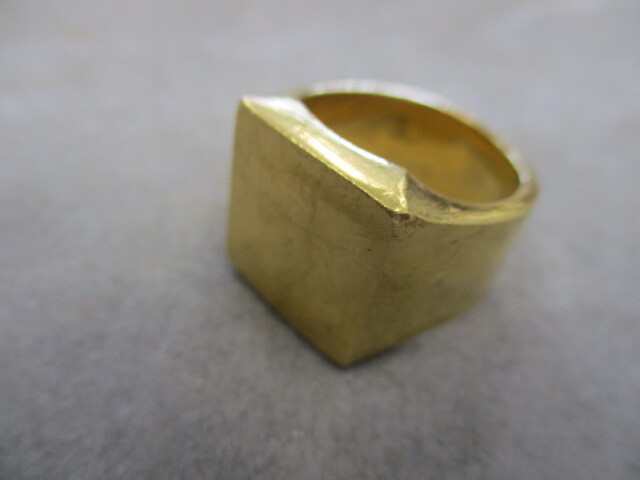 貴金属　純金　K24　印台　リング　指輪