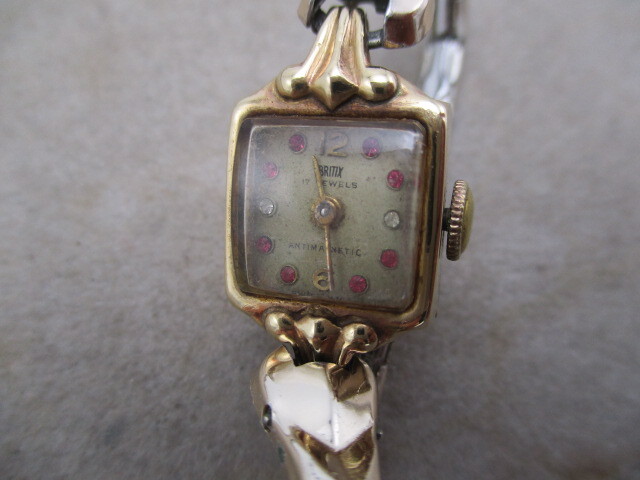 アンティーク レディース腕時計 ブリティックス 14K 手巻き 17石