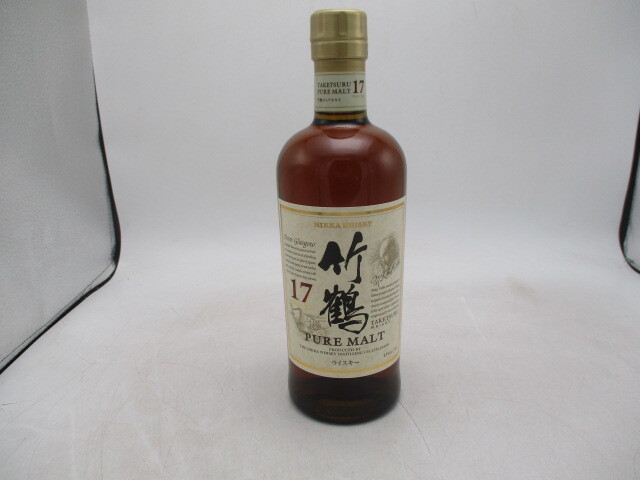 古酒 NIKKA ニッカウヰスキー 竹鶴 17年 PURE MALT