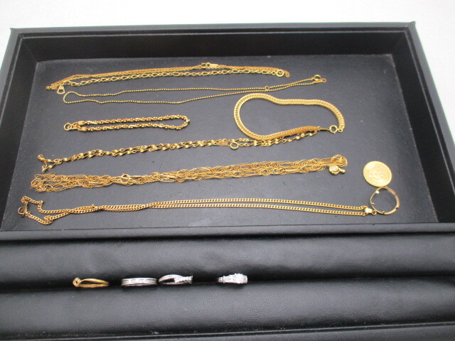 貴金属 K18 ネックレス ブレス リング 金貨 Ptリング ダイヤ