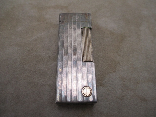 ガスライター ダンヒル dunhill 23176 シルバー 格子柄