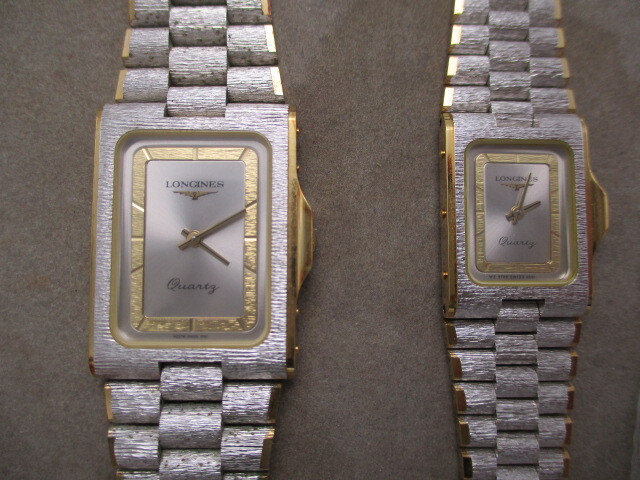 ロンジン LONGINES 腕時計 クオーツ コンビ ペア MZ5718