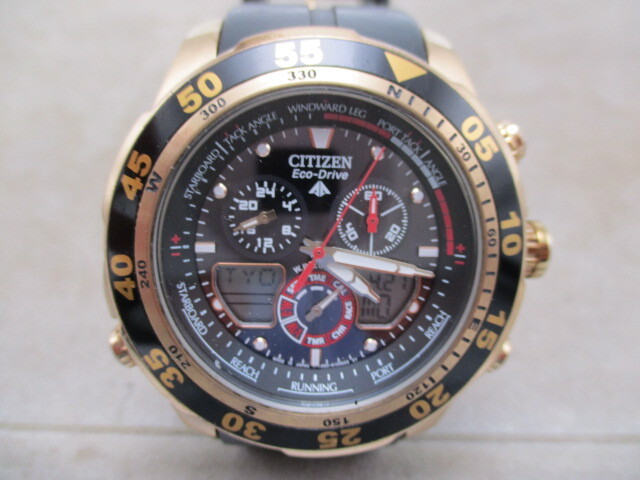 シチズン クロノグラフ ECO-DRIVE OROMASTER