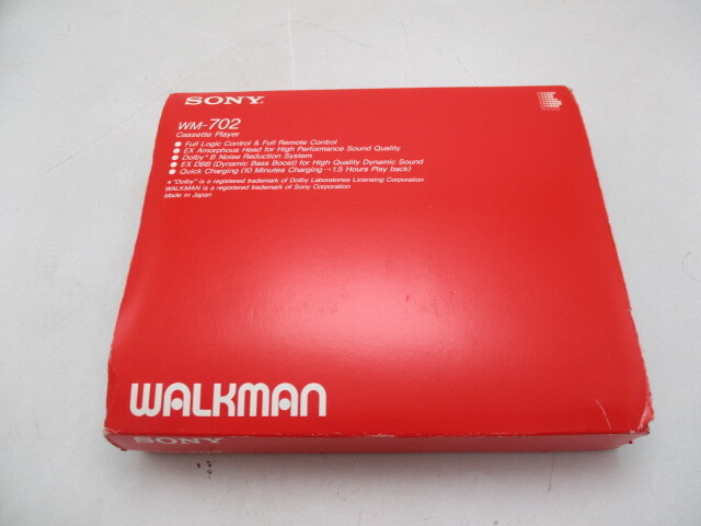 レトロ家電 ソニー ウォークマン WALKMAN WM-702